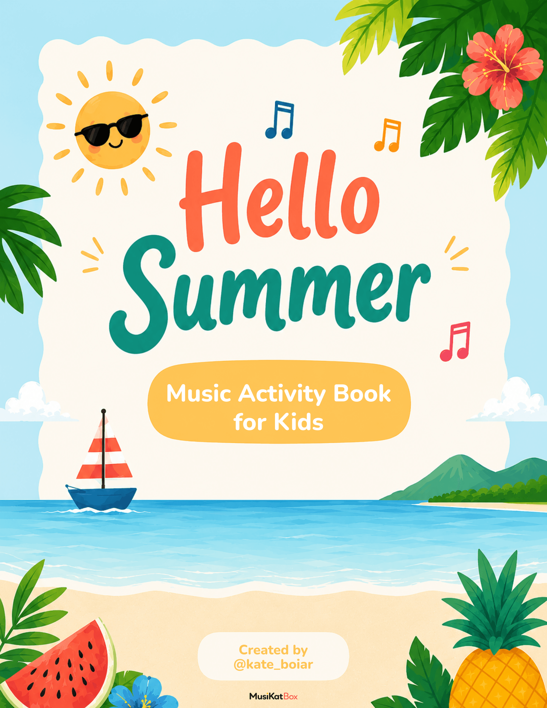 Summer Music Activity Book for Kids